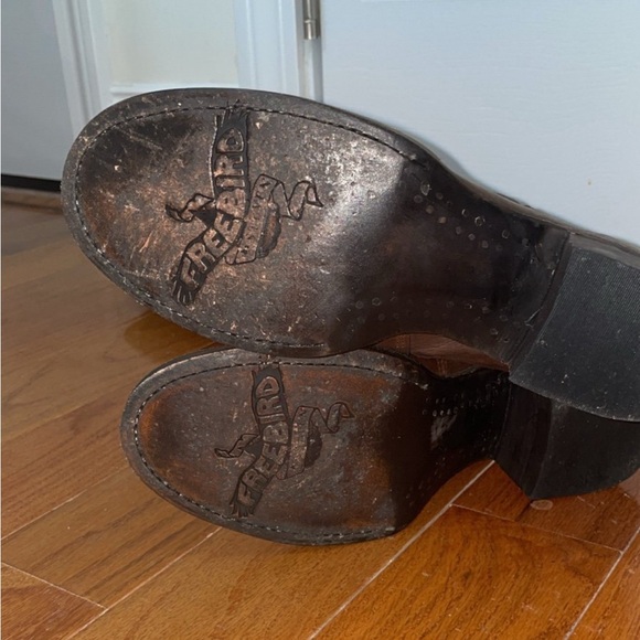 Freebird by Steven Leather Dark Brown Heeled Boots classy!! - Picture 5 of 6